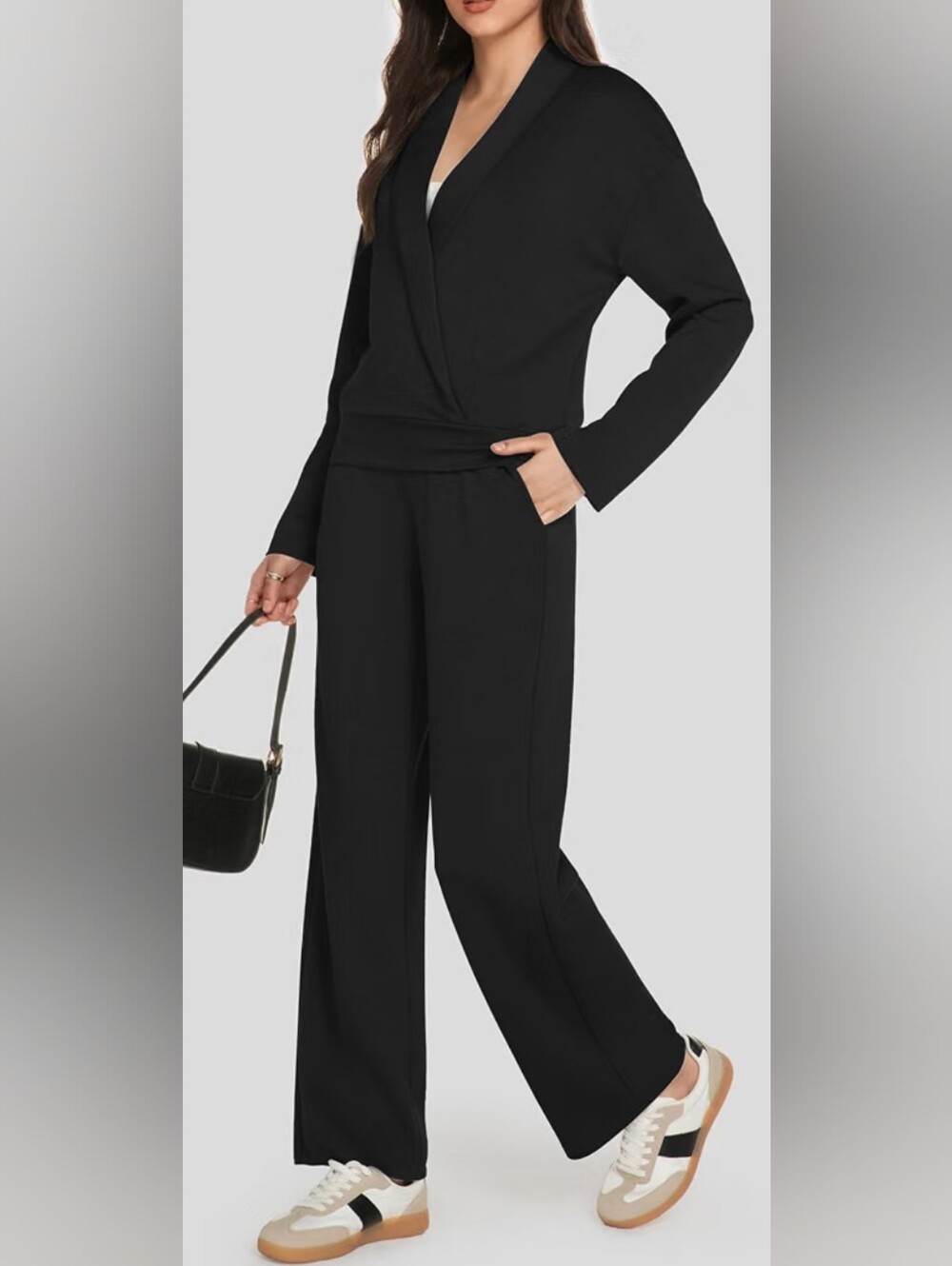 NWT 2 Piece Black Lounge Set
